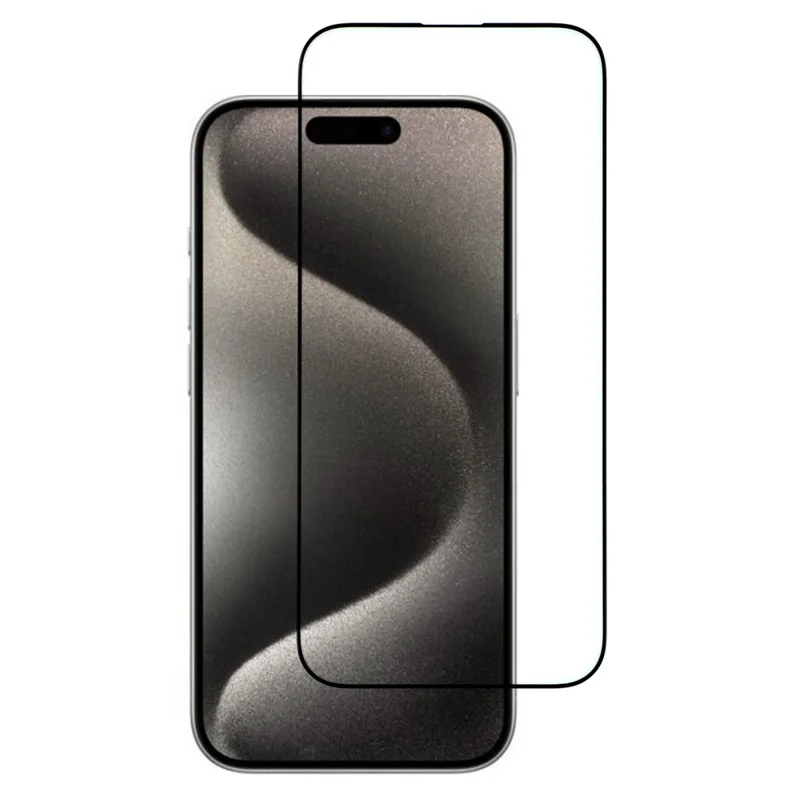 ITIETIE For iPhone 15 Pro Screen Protector 0.25mm High Aluminium-Silicon Glass Silk Printing Film