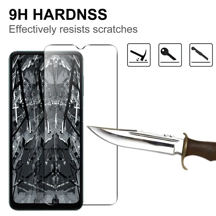 Für Samsung Galaxy A04s 4G (164,7 x 76,7 x 9,1 mm) Ultra Clear Tempered Glass Film 2,5D Arc Edge Anti-explosion Bildschirmschutz