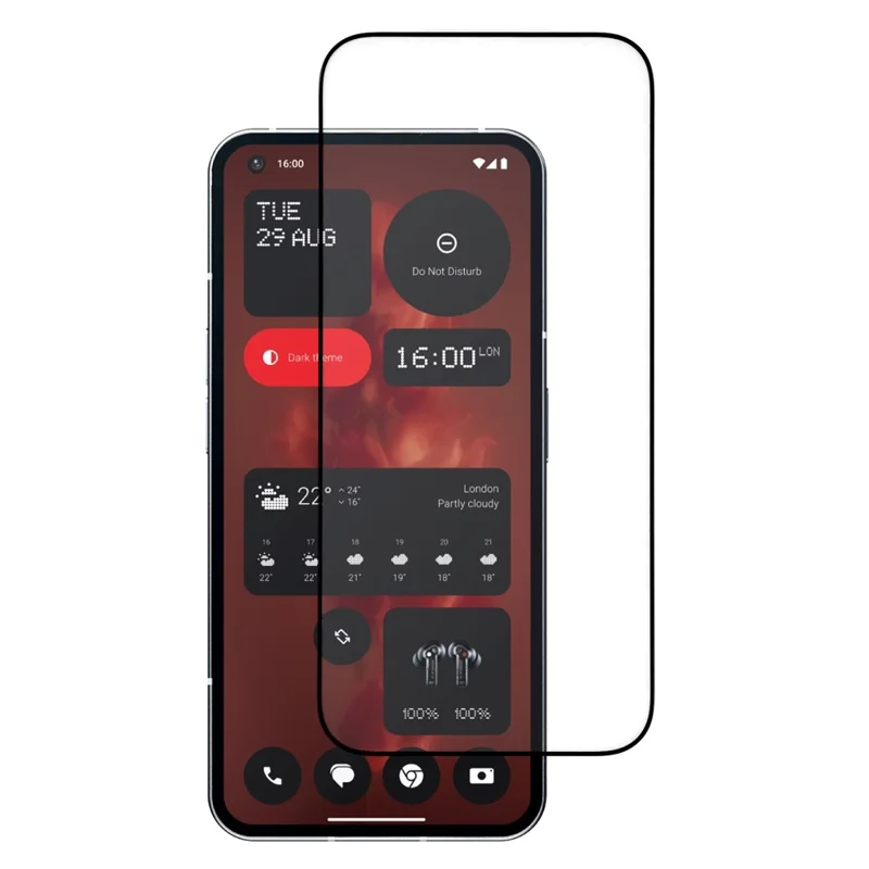 ITIETIE For Nothing phone (1) 5G Screen Protector 0.25mm High Aluminium-Silicon Glass Silk Printing Film