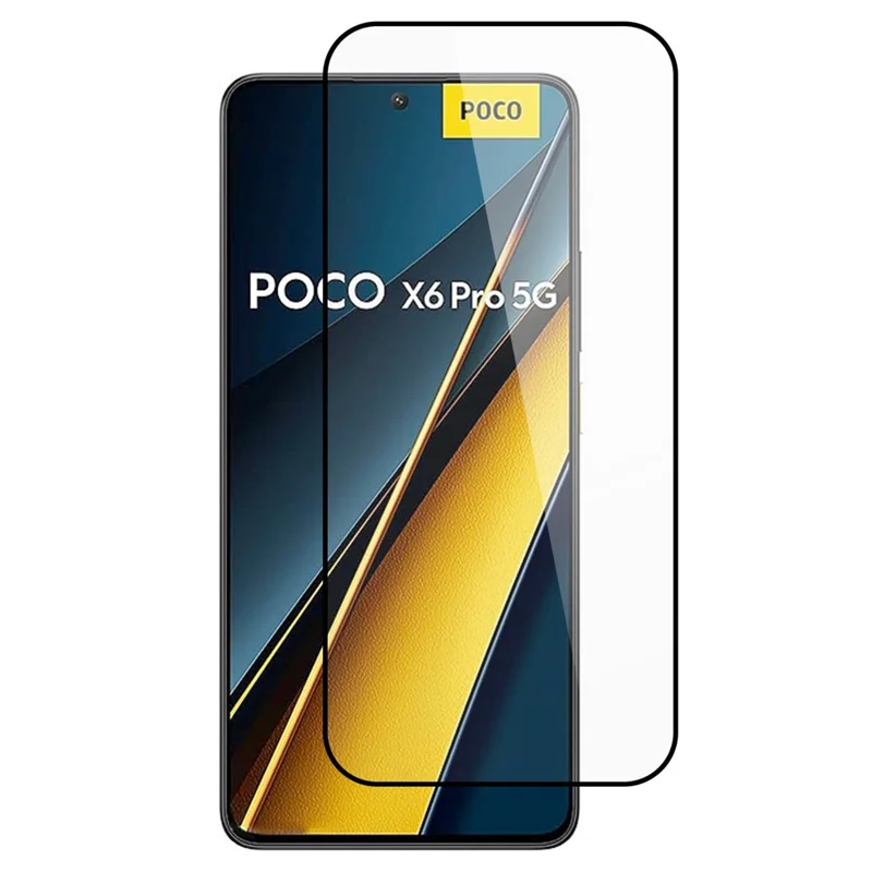 ITIETIE For Xiaomi Poco X6 Pro 5G / Redmi K70E 5G Screen Protector 0.25mm High Aluminium-Silicon Glass Silk Printing Film