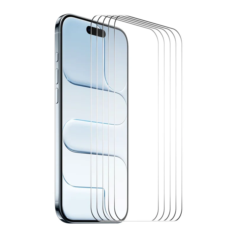 ENKAY HAT PRINCE 5Pcs For iPhone Air Screen Protector Thick Adhesive 9H Arc Edges High Aluminium-Silicon Glass Film