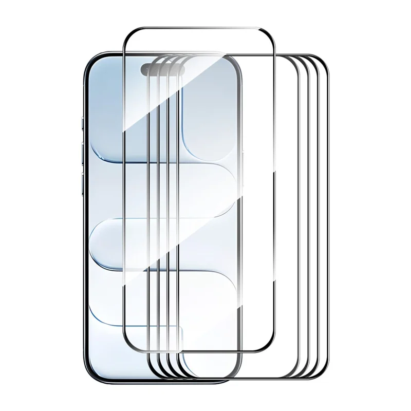ENKAY HAT PRINCE 5Pcs For iPhone Air Screen Protector Thick Adhesive 0.26mm 2.5D High Aluminium-Silicon Glass Film