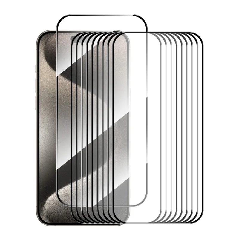 ENKAY HAT PRINCE 10x Displayschutz für iPhone 17 Dicke Klebeschicht 0,26mm 2,5D Hochwertige Aluminium-Silikon Schutzfolie