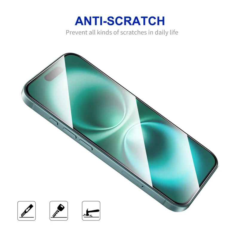 ENKAY HAT PRINCE 10x Displayschutz für iPhone 17 Dicke Klebeschicht 0,26mm 2,5D Hochwertige Aluminium-Silikon Schutzfolie