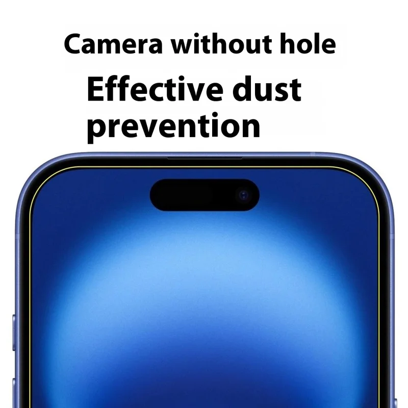 ITIETIE Para iPhone 16 Pro Max Protetor de Tela de Vidro de Alumínio-Silício de 0,25mm Transparente