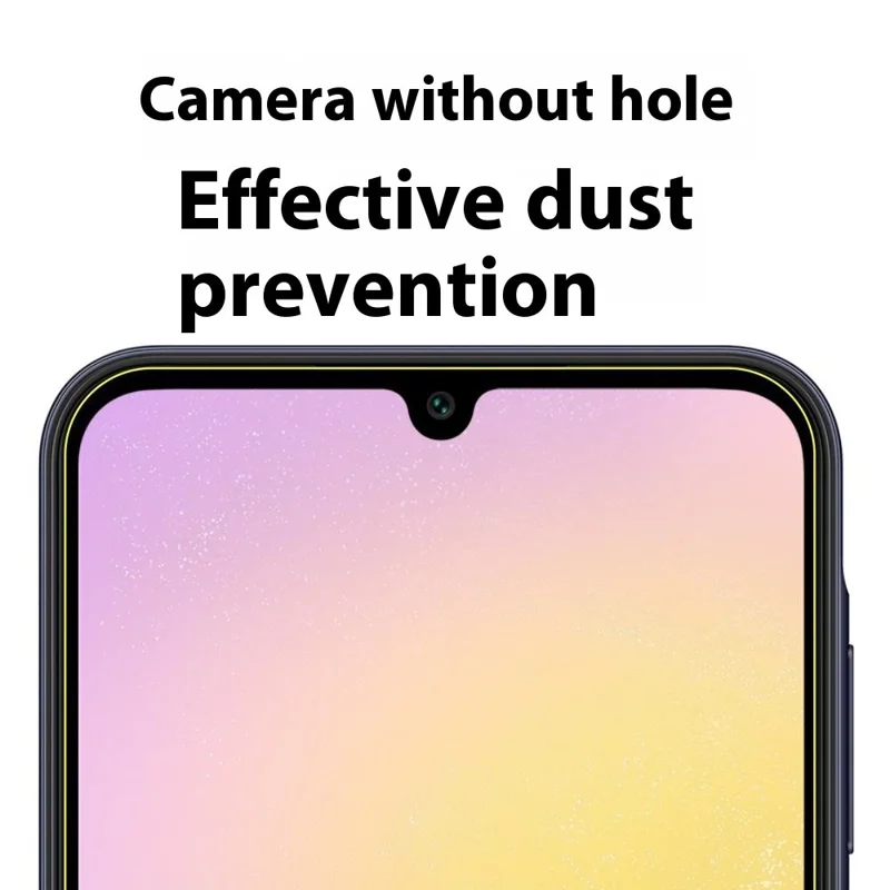 Protetor de Tela ITIETIE para Samsung Galaxy A25 5G (Global) (161,0mm) / A15 4G / 5G, Película de Vidro Alumínio-Silício Transparente de 0,25mm