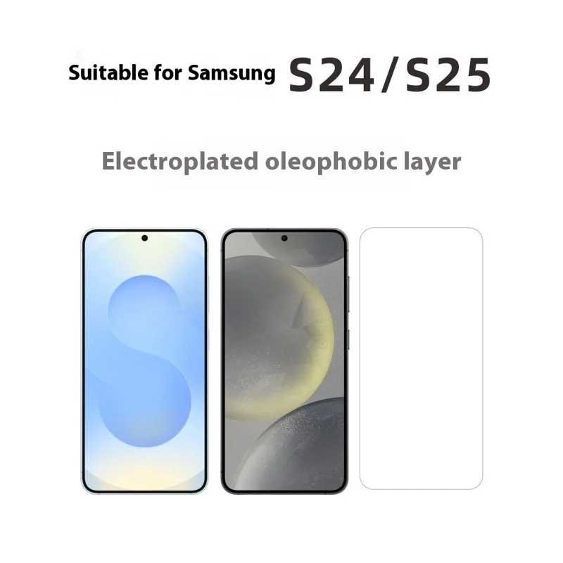 Pour Samsung Galaxy S25 / S24 Protection d'écran en verre aluminium-silicium ultra-fin de 0,25 mm Film transparent