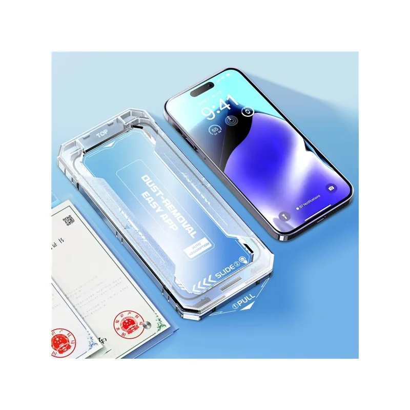 For iPhone 17 Pro Max Screen Protector Silk Printing Tempered Glass Film Dust-Free Protector