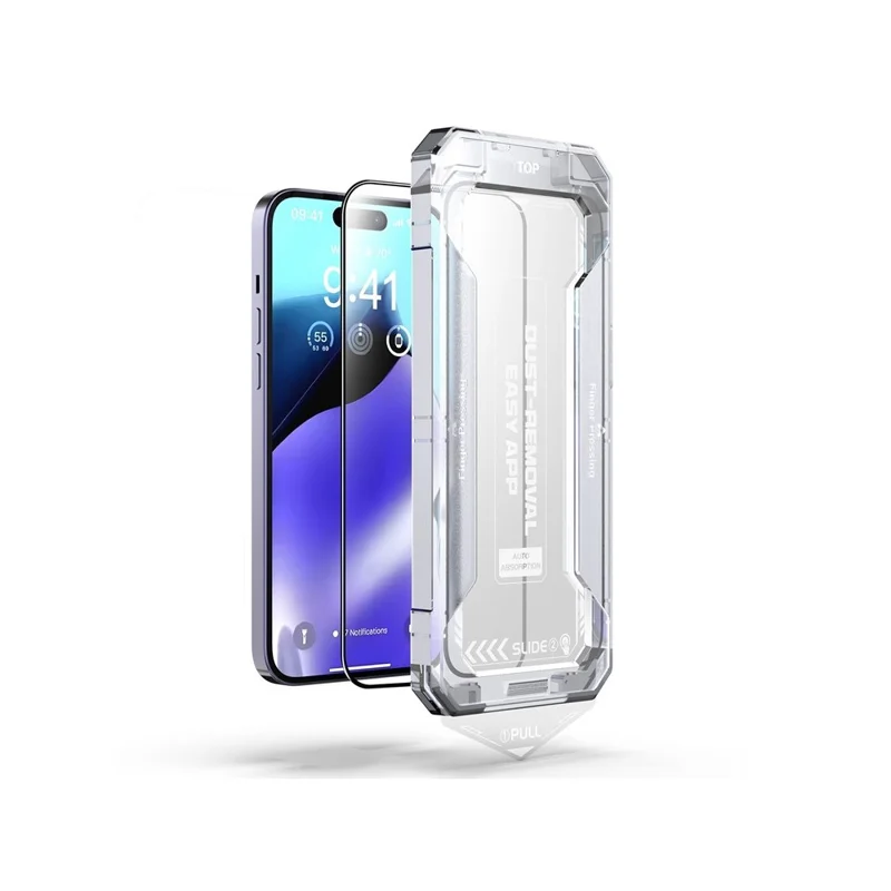 For iPhone 17 Pro Screen Protector Silk Printing Tempered Glass Film Dust-Free Protector