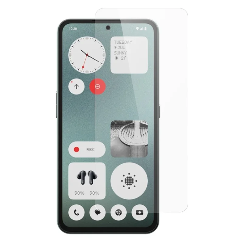 ITIETIE Para Nada CMF Phone 1 Protector de Pantalla de Vidrio de Aluminio-Silicio de 0,25 mm Película Transparente