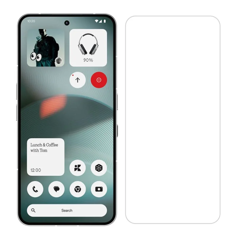 ITIETIE Para Nada CMF Phone 1 Protector de Pantalla de Vidrio de Aluminio-Silicio de 0,25 mm Película Transparente