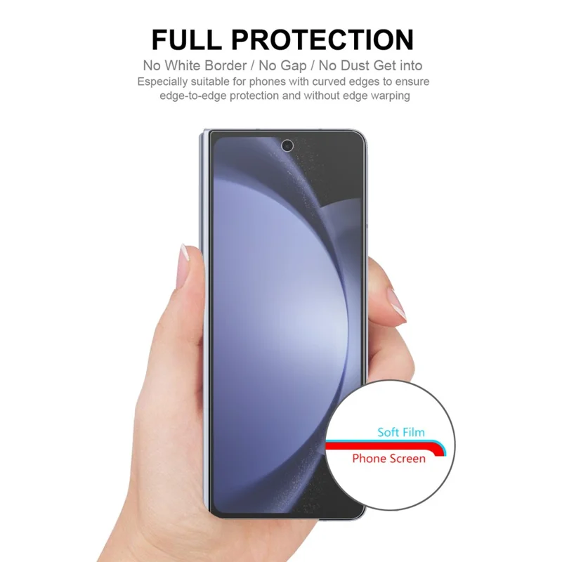 ENKAY HAT PRINCE Protection d'écran pour Samsung Galaxy Z Fold6 5G Couverture complète Films TPU avec Garde Avant / Arrière / Objectif