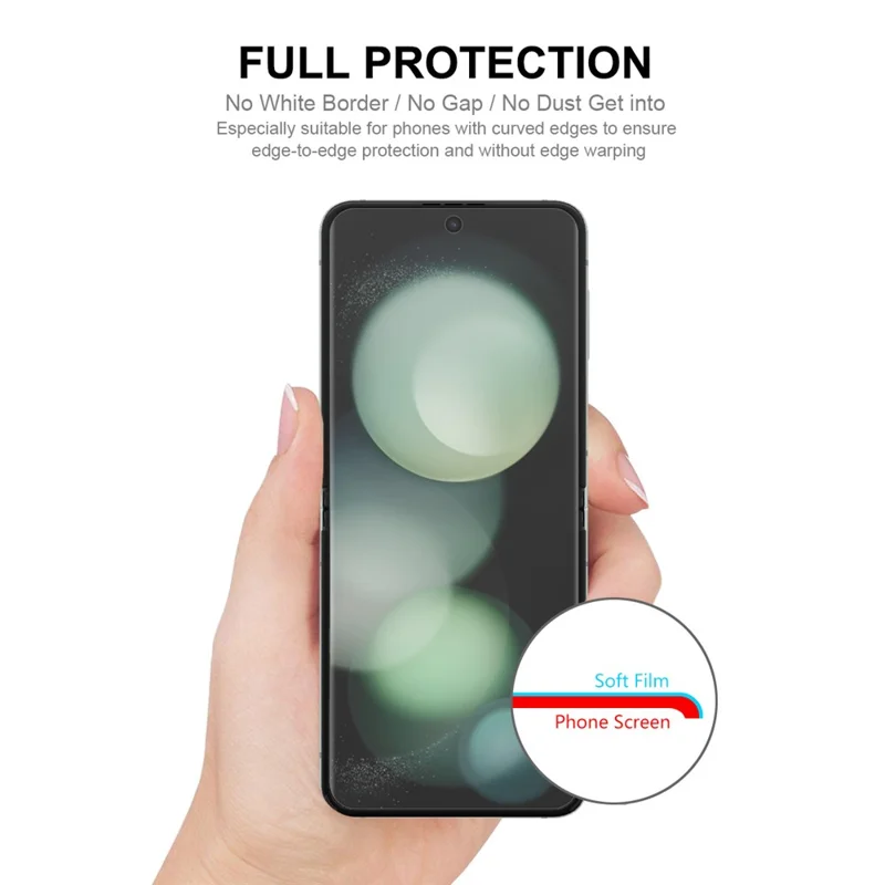 ENKAY HAT PRINCE Protection d'écran pour Samsung Galaxy Z Flip7 5G Film TPU Couverture Complète avec Garde Avant / Arrière / Objectif