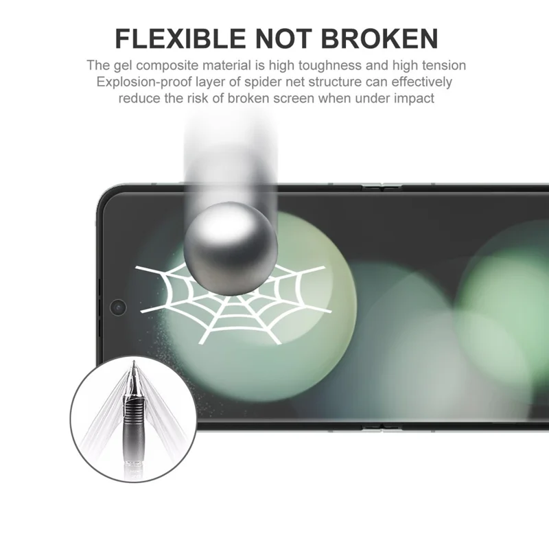 ENKAY HAT PRINCE Protection d'écran pour Samsung Galaxy Z Flip7 5G Film TPU Couverture Complète avec Garde Avant / Arrière / Objectif