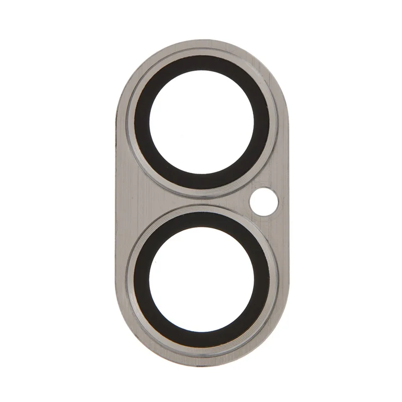 For iPhone 17 Camera Lens Protector Brushed Integrated Metal Tempered Glass Lens Film - Silver