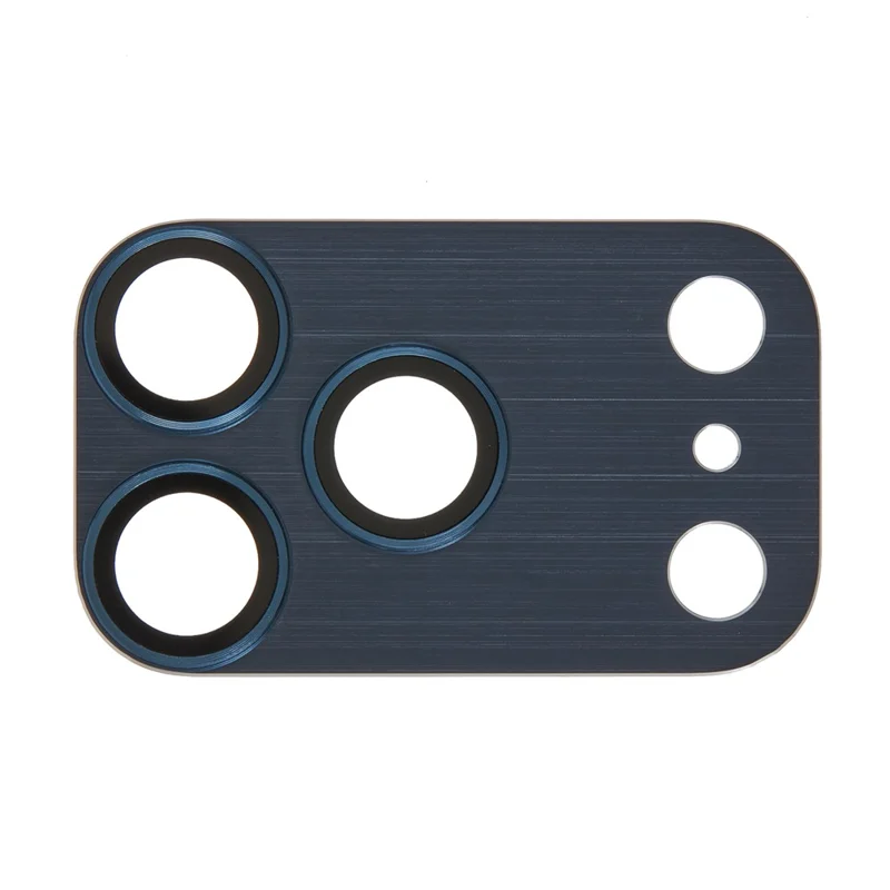 For iPhone 17 Pro Camera Lens Protector Brushed Integrated Metal Tempered Glass Lens Film - Black