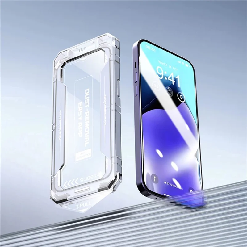 Bulk Purchasing For iPhone 13 Screen Protector Silk Printing Tempered Glass Film Dust-Free Protector