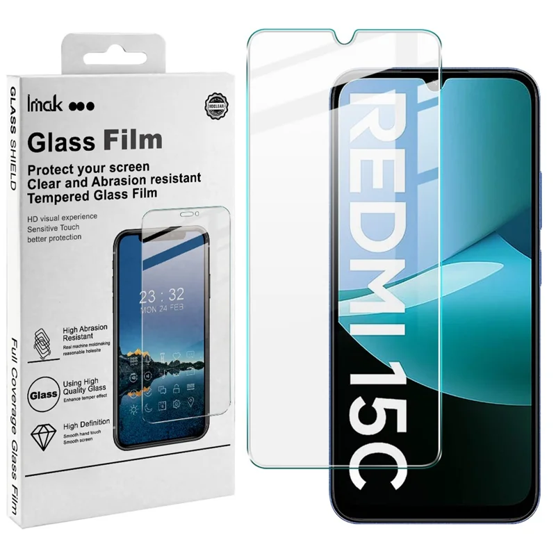 IMAK H Series For Xiaomi Redmi 15C 4G (Global) (171mm) / Poco C85 4G Tempered Glass Screen Protector Shatter-Proof Protection