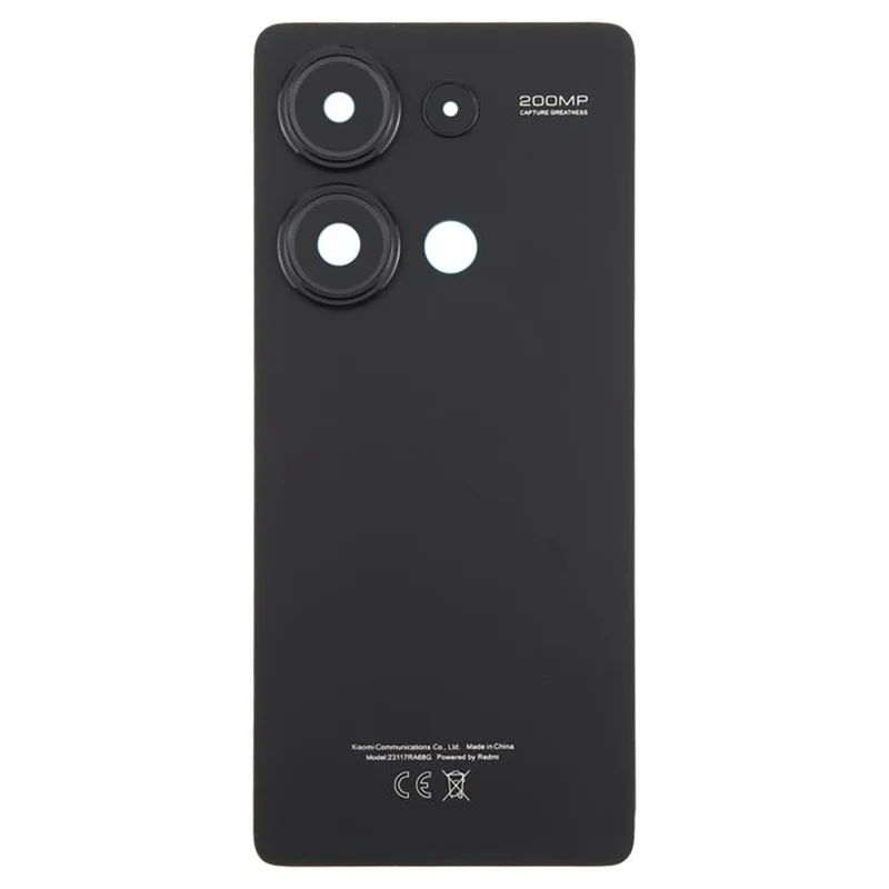 For Xiaomi Redmi Note 13 Pro 4G OEM Battery Door Cover Replacement Part - Black