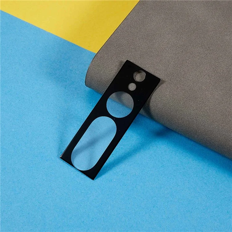 For Google Pixel 7 Pro 5G HD Clear Drop Resistant Camera Lens Protector Silk Printing Tempered Glass Lens Film - Black