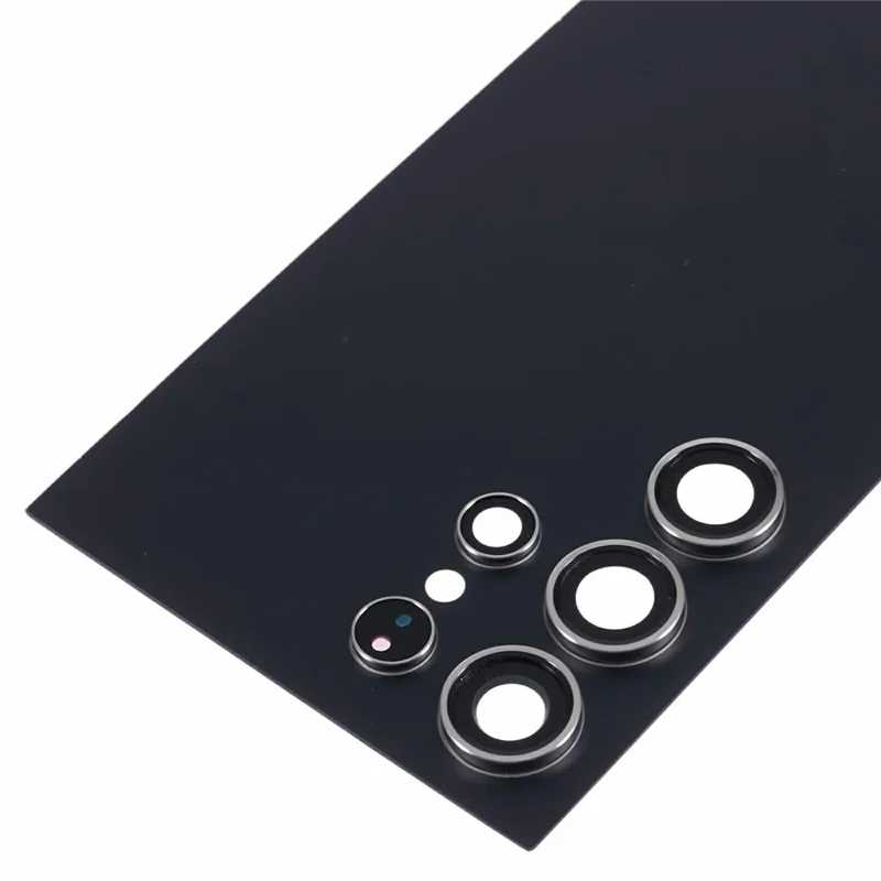Per Samsung Galaxy S24 Ultra S928 Alloggiamento Batteria con Coperchio Lente Fotocamera (Senza Logo) - Nero