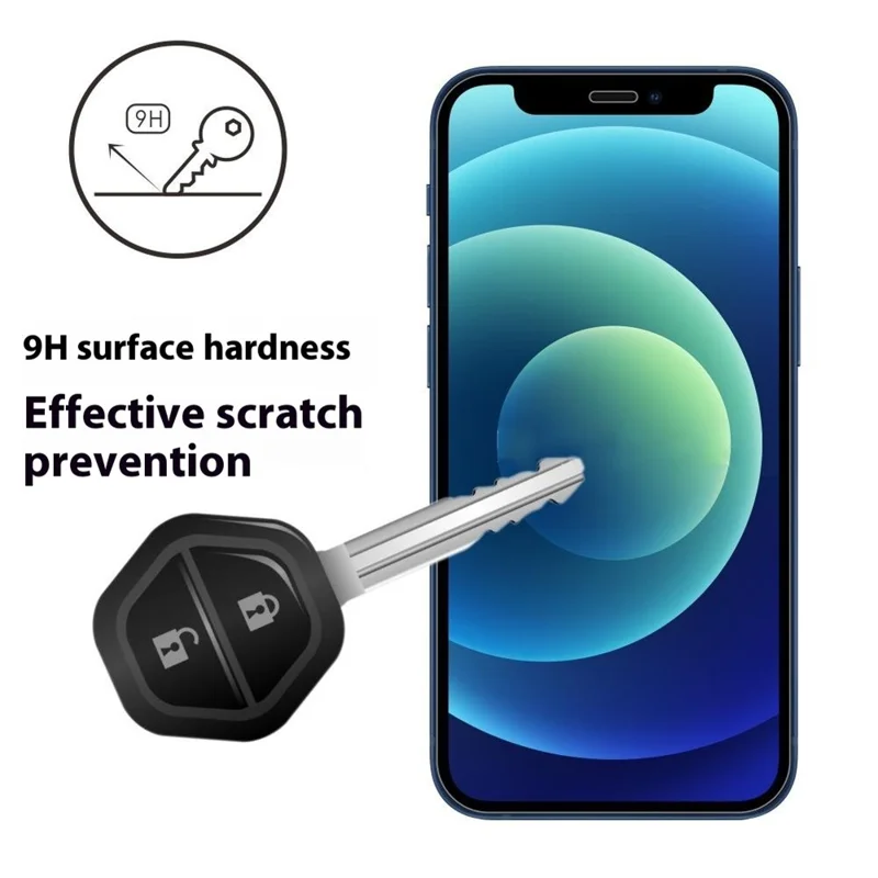 ITIETIE 2 Protecteurs d'écran en verre aluminium-silicone ultra-fin de 0,25 mm pour iPhone 11 Pro, transparents