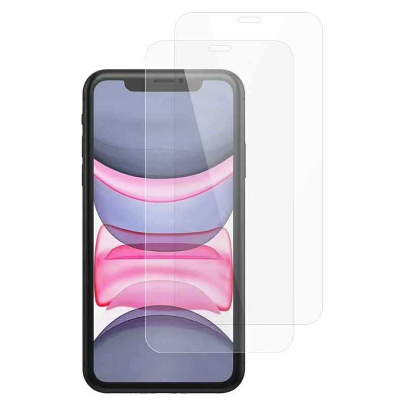 ITIETIE 2Pcs For iPhone 11 Screen Protector 0.25mm High Aluminium-Silicon Glass Clear Film