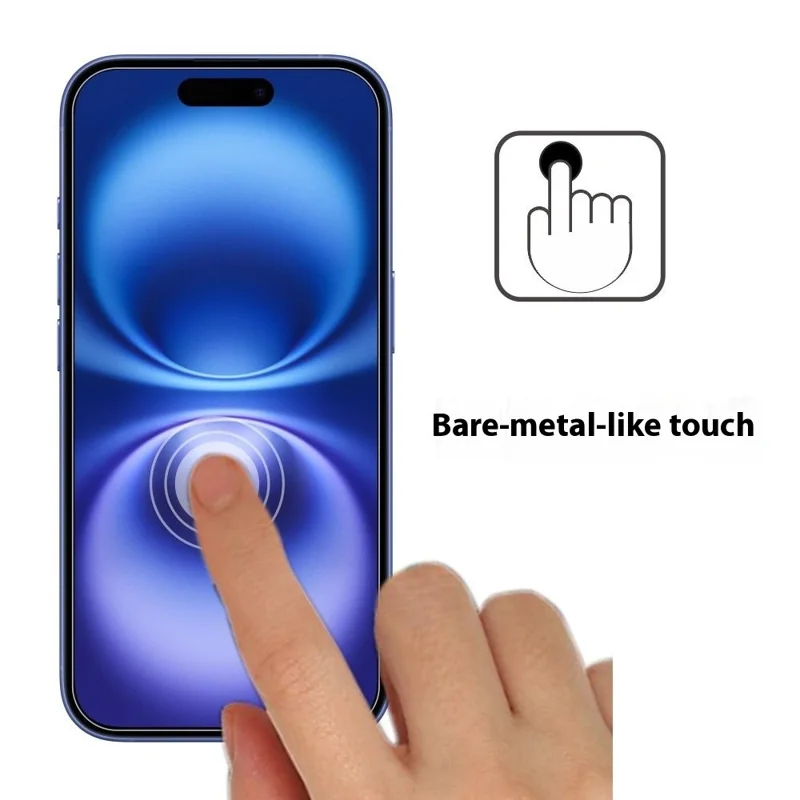 ITIETIE 2 Peças Protetor de Tela para iPhone 16 Pro Max, Película de Vidro de Alumínio-Silício Transparente de 0,25mm