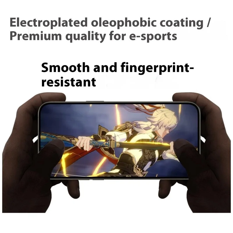 ITIETIE For iPhone 13 Pro Max  /  14 Plus 2PCS Tempered Glass 2.5mm High Aluminum Screen Protector Silk Printing Film