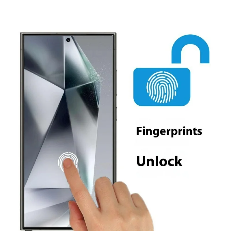 ITIETIE 2 Unidades Protector de Pantalla para Samsung Galaxy S24 Ultra de 0,25 mm, Cristal de Aluminio-Silicio Transparente