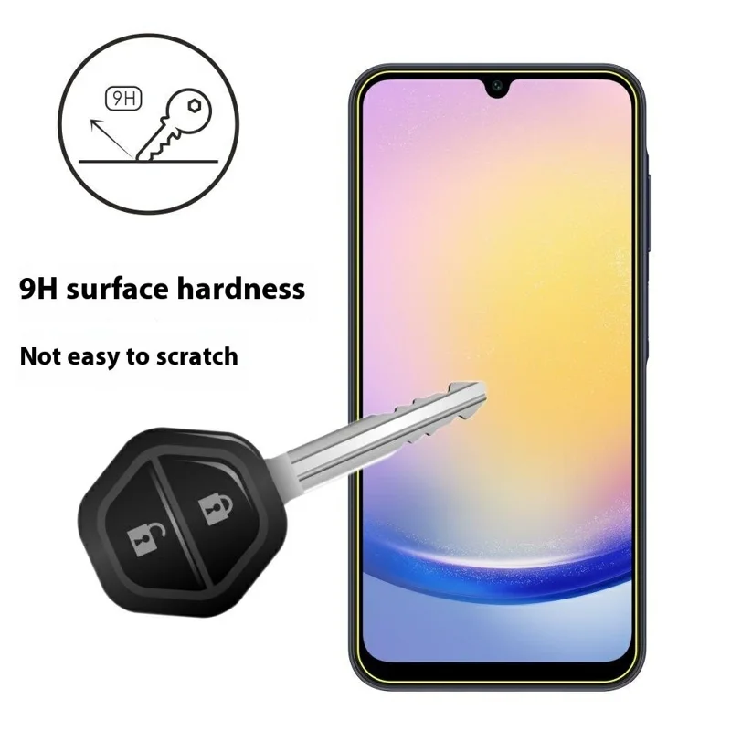 ITIETIE 2Pcs Screen Protector For Samsung Galaxy A25 5G (Global) (161.0mm) / A15 4G / 5G , 0.25mm High Aluminium-Silicon Glass Clear Film