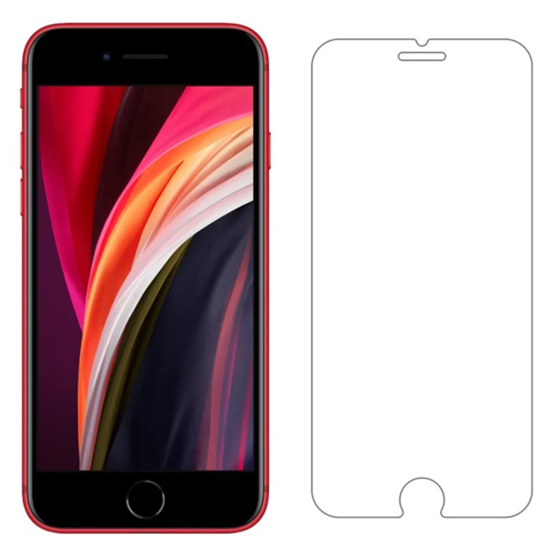 ITIETIE 2 Pezzi Pellicola Protettiva per iPhone SE (2022) / (2020) / 8 / 7 / 6 / 6s, Vetro Temperato in Alluminio-Silicio da 0,25 mm Trasparente