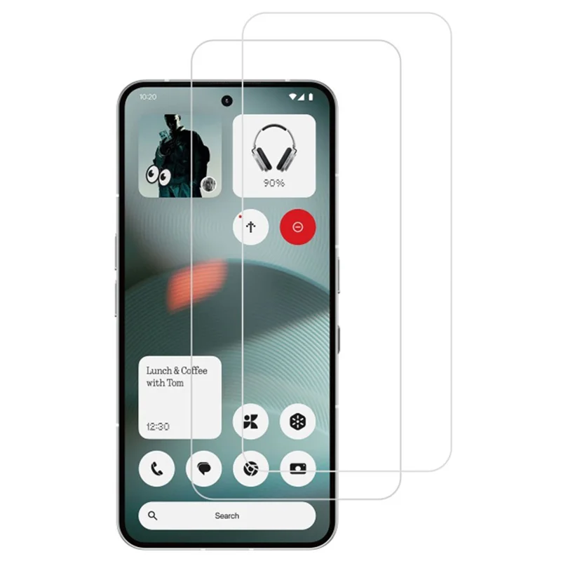 ITIETIE 2 Unidades Película Protetora de Tela para Nada Phone (3) 5G, Vidro de Alumínio-Silício de 0,25mm, Película Transparente