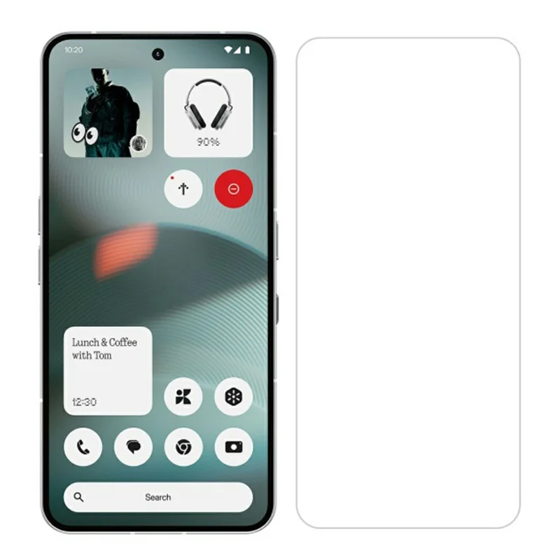 ITIETIE 2 Unidades Protector de Pantalla para Nothing CMF Phone 1 - Película de Vidrio Transparente de Aluminio-Silicio de 0,25 mm