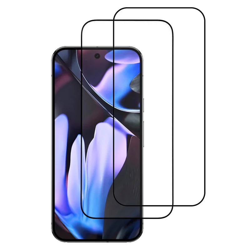 ITIETIE For Google Pixel 9 Pro XL 2PCS Tempered Glass 2.5mm High Aluminum Screen Protector Silk Printing Film