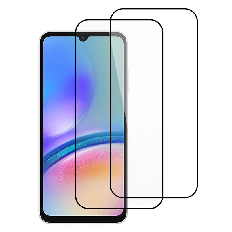 ITIETIE For Samsung Galaxy A05s 4G 2PCS Tempered Glass 2.5mm High Aluminum Screen Protector Silk Printing Film