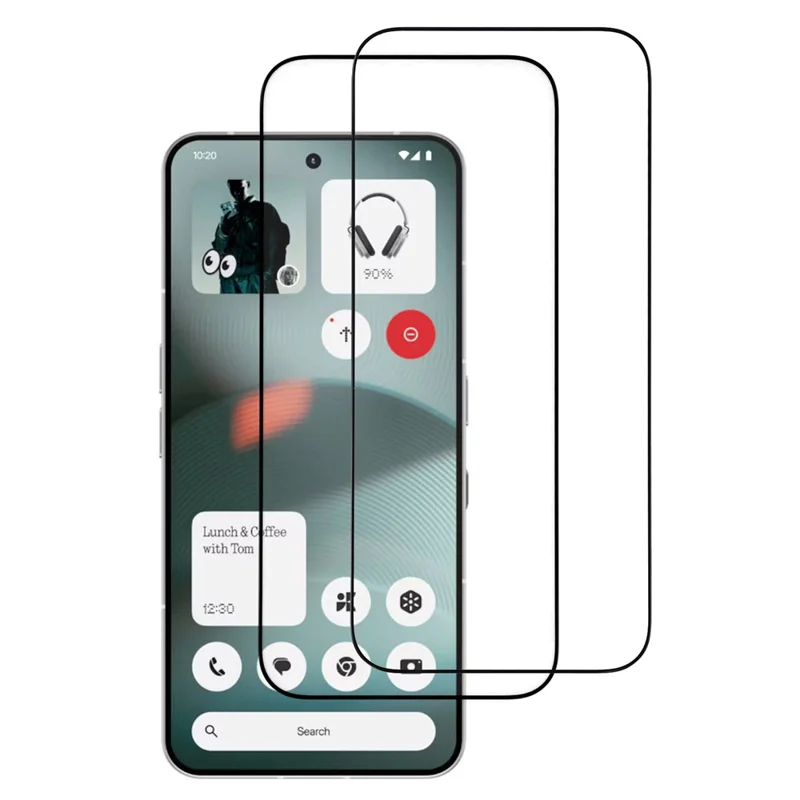 ITIETIE For Nothing Phone (3) 5G 2PCS Tempered Glass 2.5mm High Aluminum Screen Protector Silk Printing Film