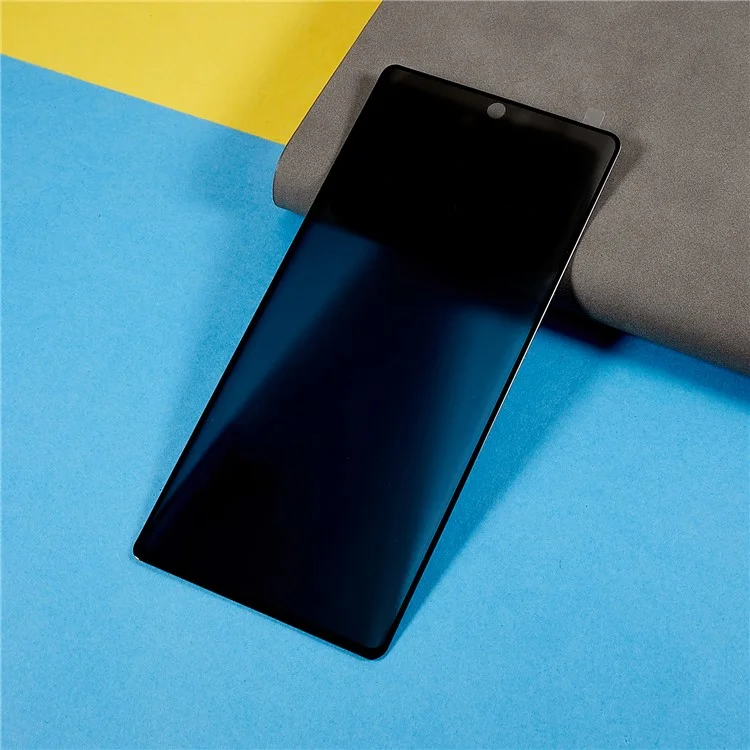 Para Google Pixel 7 Pro 5G Anti-spy Película Protectora, Pegamento Lateral Seda Impresión Vidrio Templado Tamaño Completo Pantalla Curva Protector