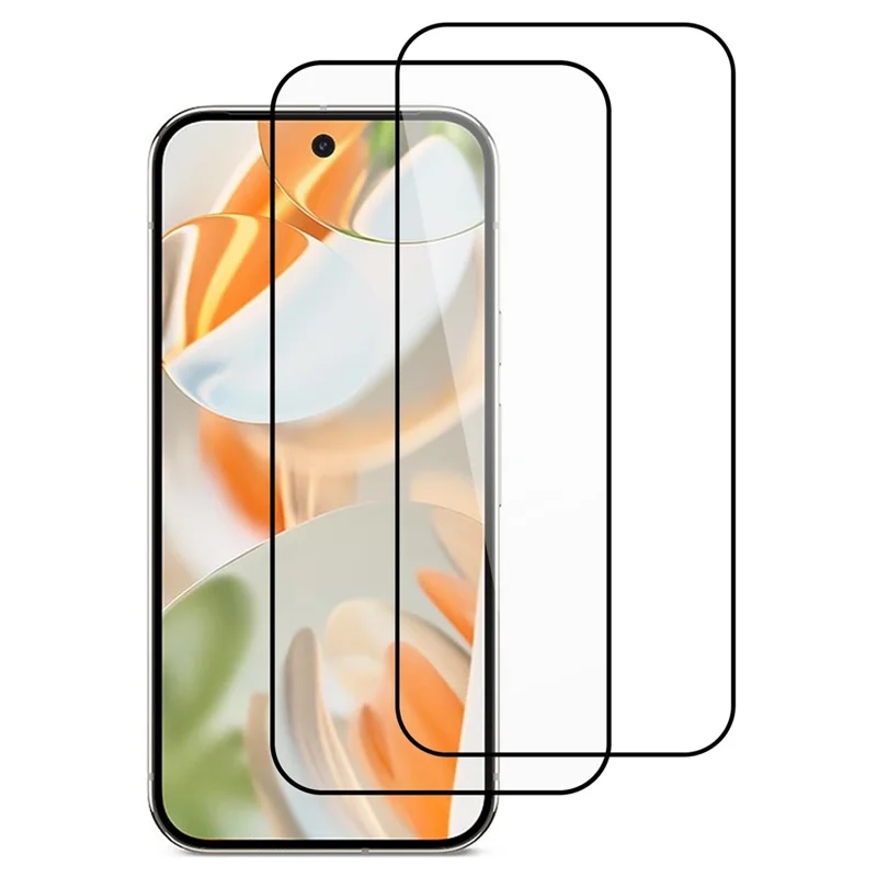 ITIETIE For Google Pixel 9  /  Pixel 9 Pro 2PCS Tempered Glass 2.5mm High Aluminum Screen Protector Silk Printing Film