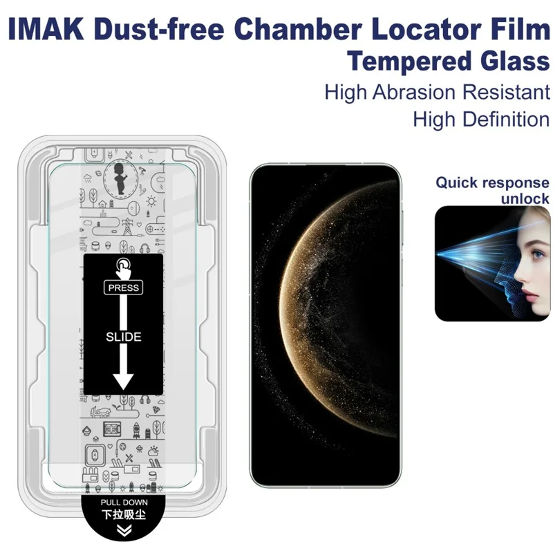 IMAK H Series For Huawei Mate 70 Tempered Glass Screen Protector Easy Installation Film with Auto Dust-Remove Tool Kit