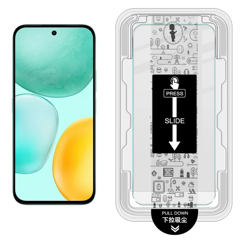 IMAK H Series For Honor X6c 4G Tempered Glass Screen Protector Easy Installation Film with Auto Dust-Remove Tool Kit