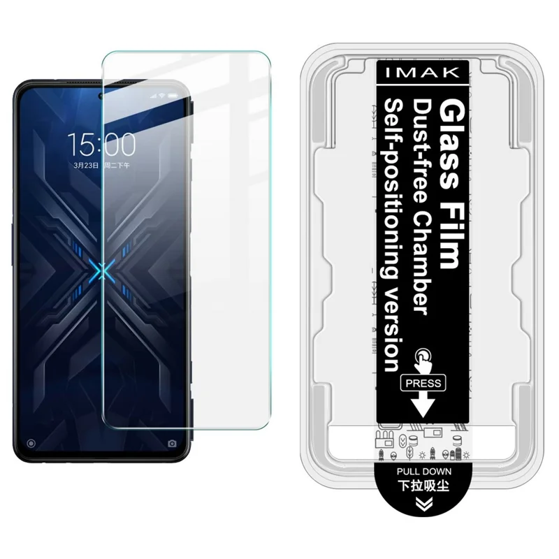 IMAK H Series Tempered Glass Film for Xiaomi Black Shark 5 RS / 4S Pro / 4S / 4 Pro / 4 Screen Protector with Auto Dust-Remove Tool Kit