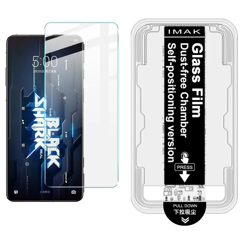 IMAK H Series For Xiaomi Black Shark 5 Pro / 5 Tempered Glass Screen Protector Easy Installation Film with Auto Dust-Remove Tool Kit