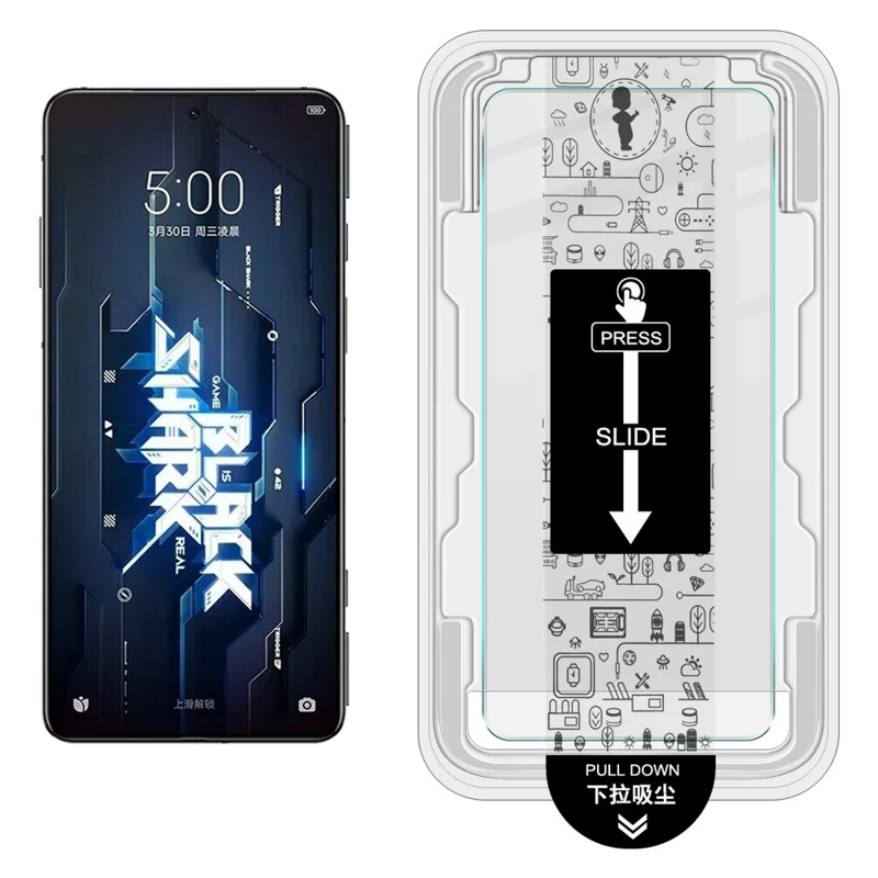 IMAK H Series For Xiaomi Black Shark 5 Pro / 5 Tempered Glass Screen Protector Easy Installation Film with Auto Dust-Remove Tool Kit
