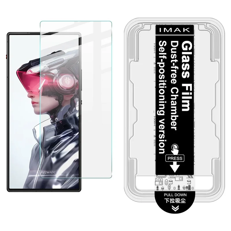 IMAK H Series For ZTE nubia RedMagic 10 Air 5G Tempered Glass Screen Protector Dust-free Installation Film (Fingerprint Unlock)