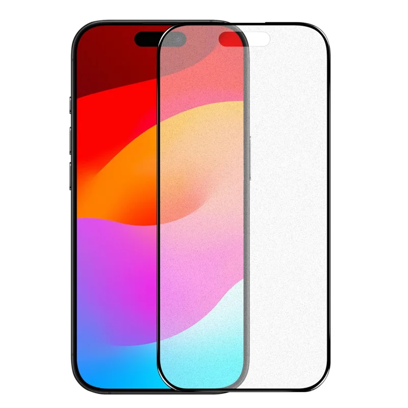 NORTHJO A++ Protetor de tela para iPhone 17 Anti-impressão digital Película de vidro temperado fosca de cobertura total