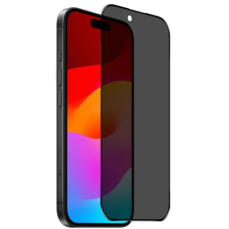 NORTHJO A++ For iPhone Air Screen Protector Privacy Full Glue Silk Printing Anti-Spy Tempered Glass Film