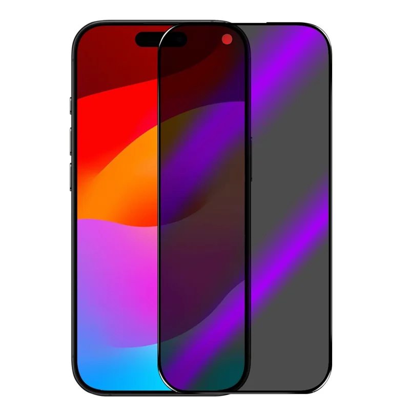 NORTHJO A++ For iPhone 17 Air Privacy Screen Protector Full Glue Silk Printing Anti Spy Anti-blue-ray Tempered Glass Film