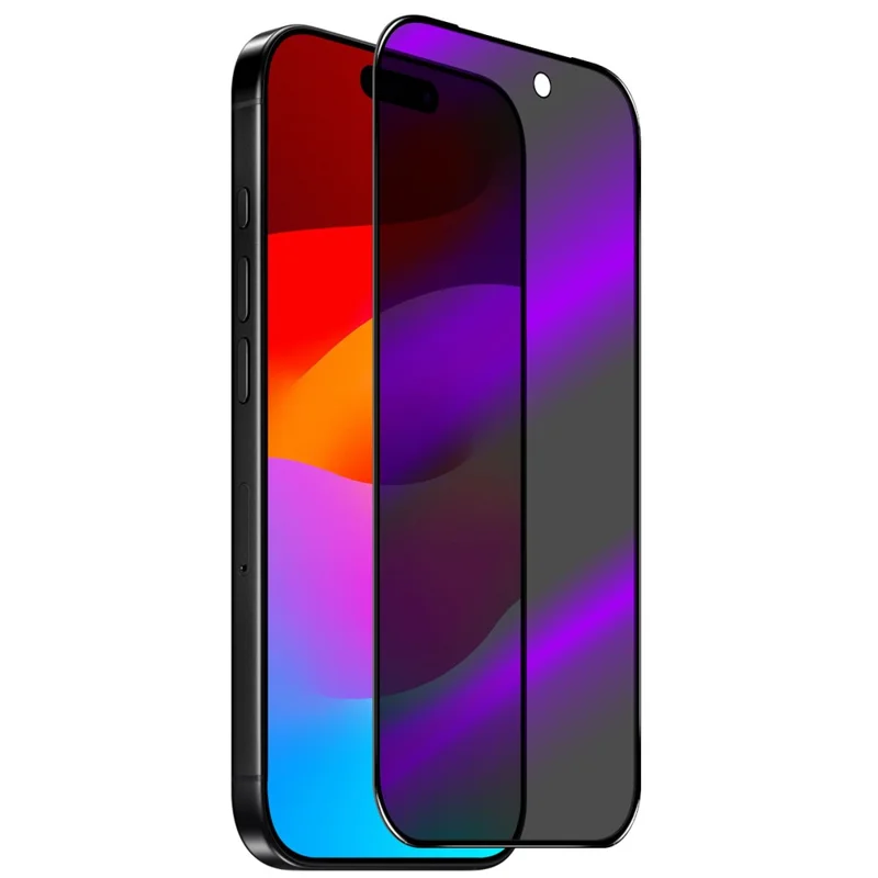 NORTHJO A++ For iPhone 17 Pro Privacy Screen Protector Full Glue Silk Printing Anti Spy Anti-blue-ray Tempered Glass Film