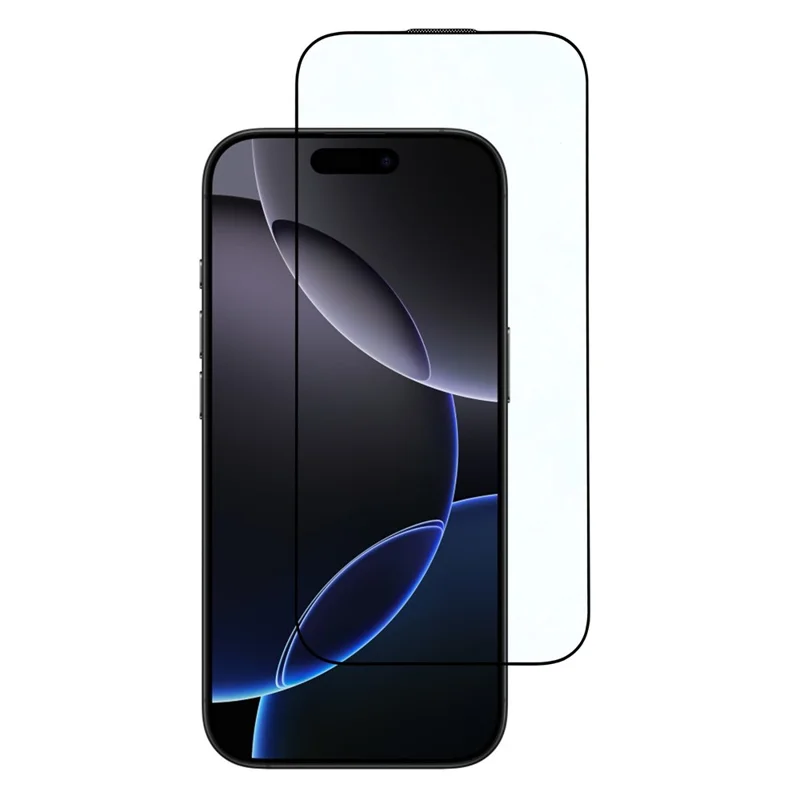 For iPhone 17 Pro Screen Protector Full Coverage Black Edge Silk Printing HD Tempered Glass Film with Dust Mesh
